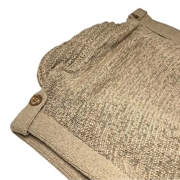 WD-NY Open Knit Crochet Boho Vest Floral Design Size XS - Picture 3 of 4